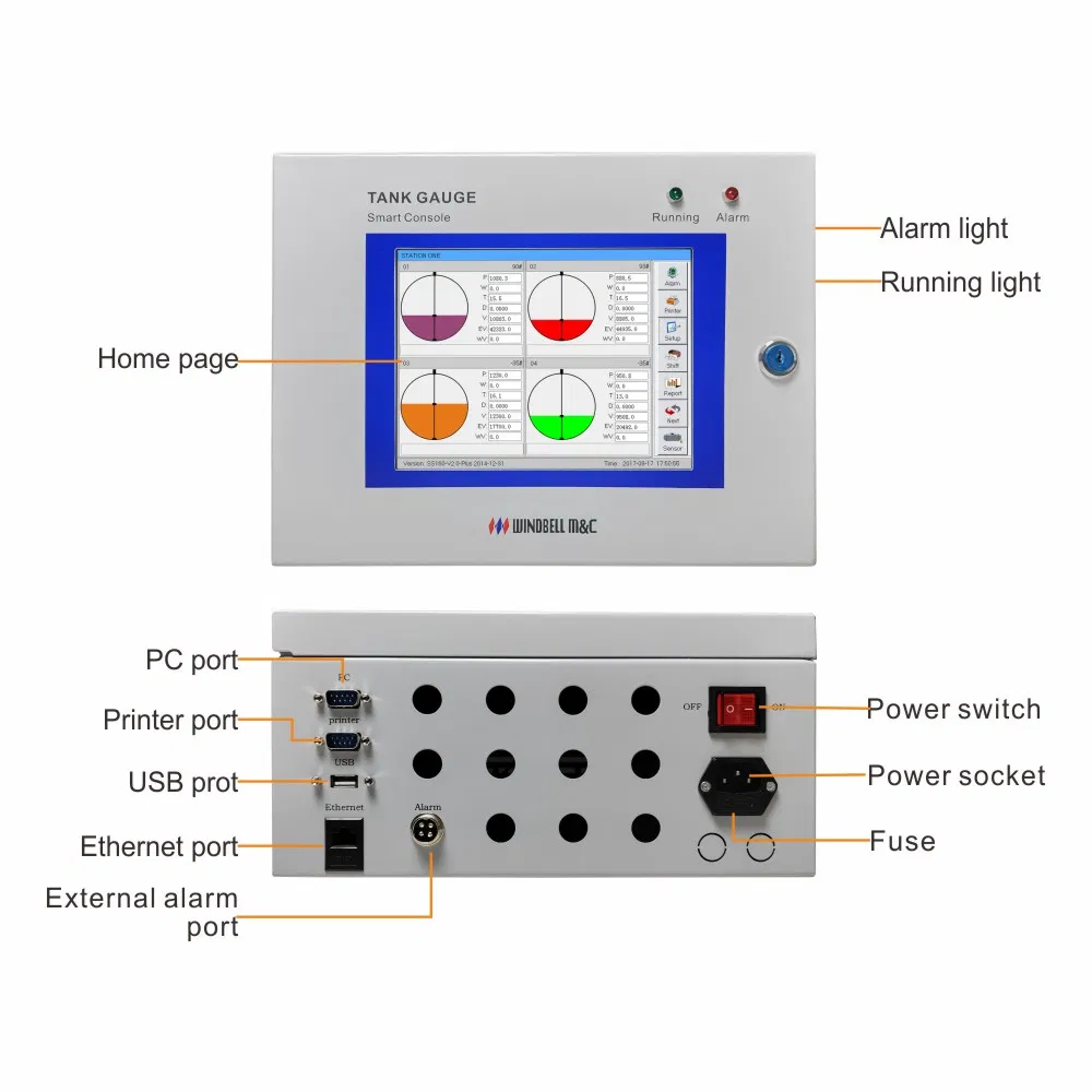 Atg Automatic Tank Gauging System Remote Fuel Monitoring System