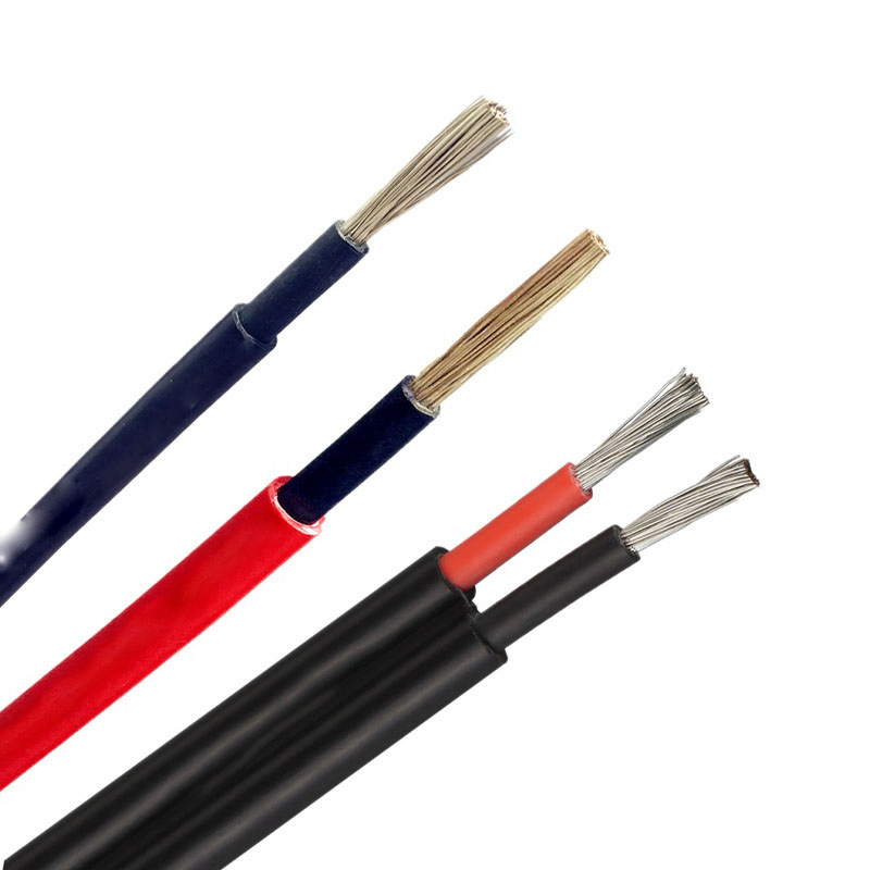 TUV Certification 4mm2 6mm2 Tinned Copper XLPE DC Cable PV Solar Cable