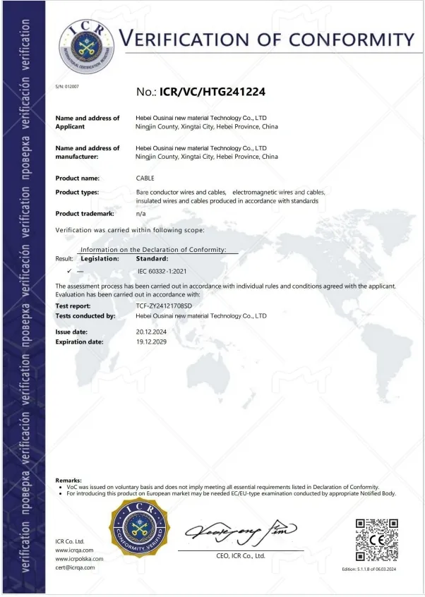 TUV Certificate