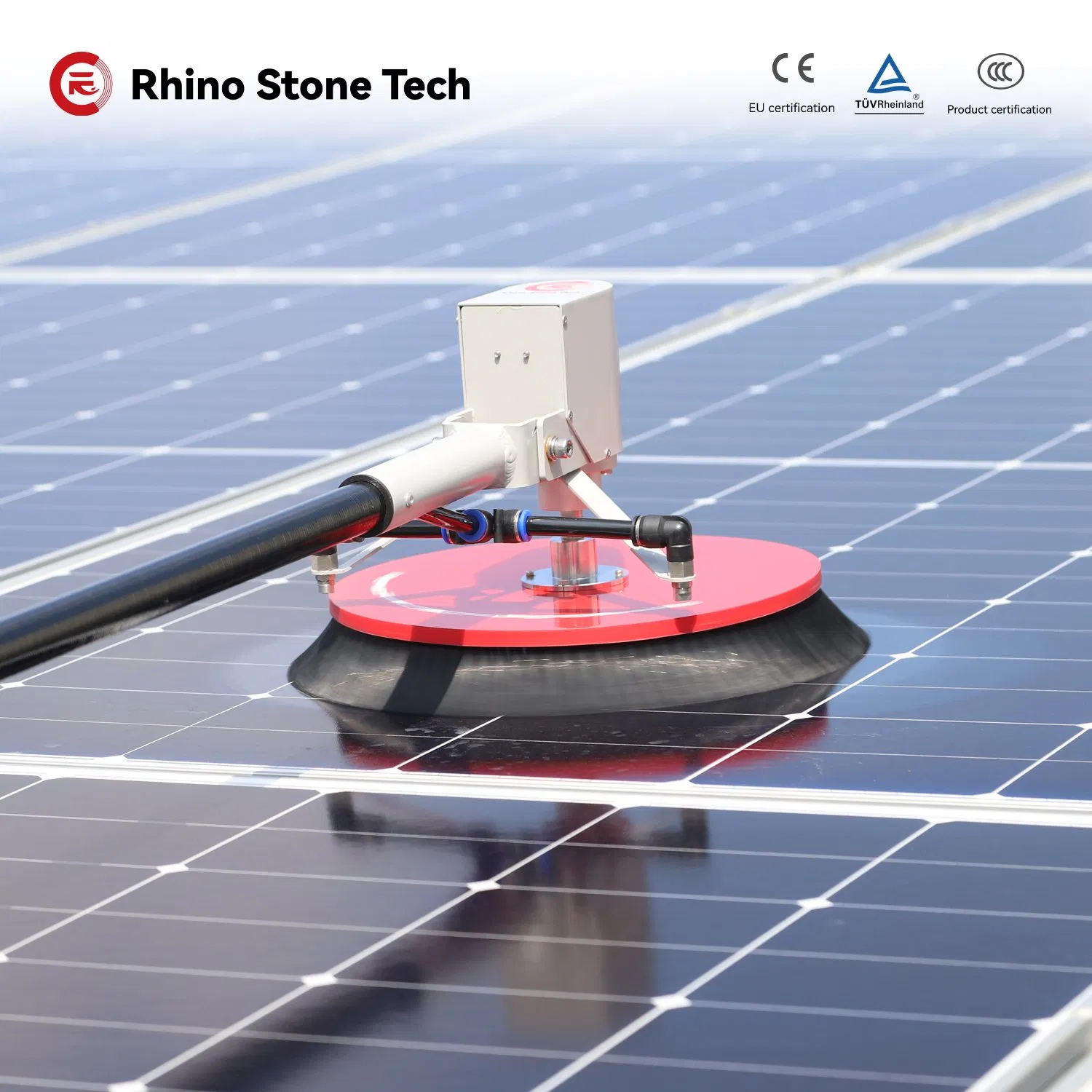 Weather-Resistant Solar Panels Cleaning Brush Photovoltaic Station System Dirt Solutions Kit