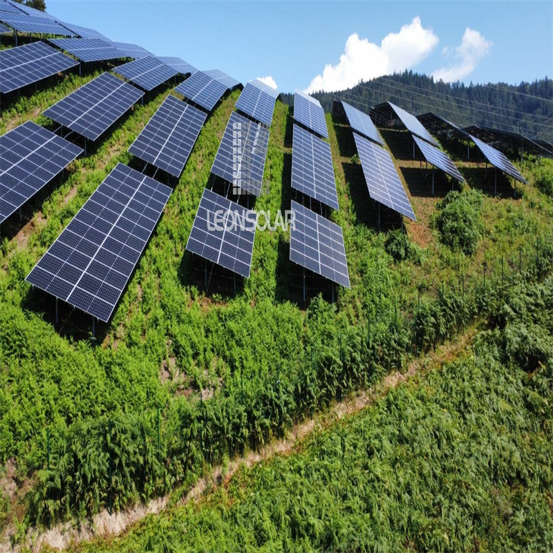 Carbon Steel Ground Mounting System PV Panels Installation Support Solar Energy Mounting Structure for Photovoltaic
