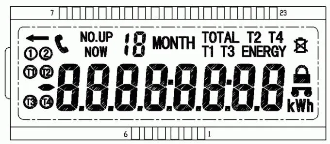 LCD Display Schematic Single Phase
