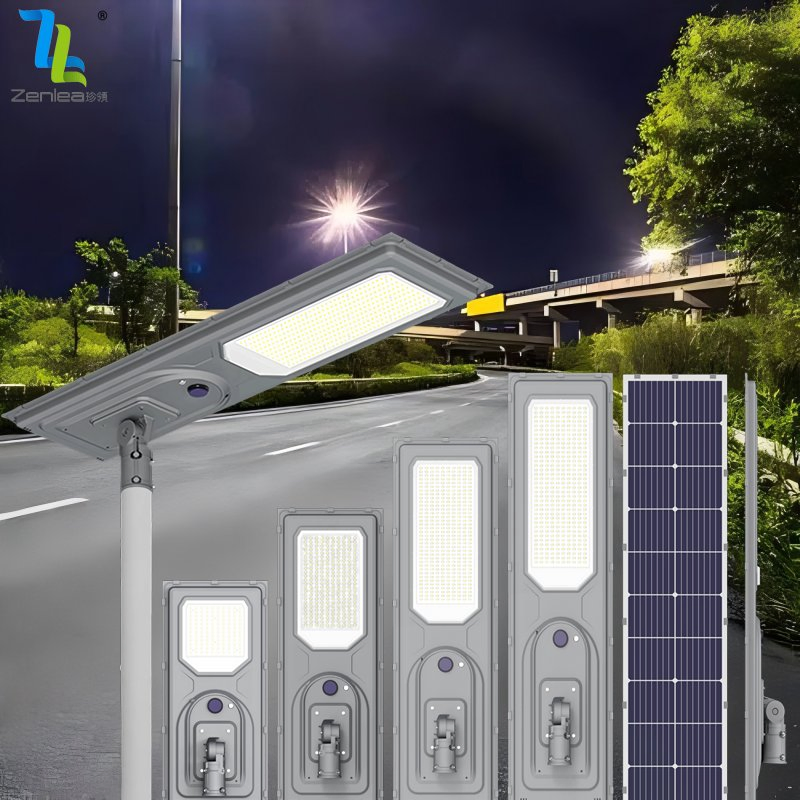 Easy Installation Die-Cast Aluminum Waterproof IP65 Road Lamp 100W 200W 300W Intergrated All in One Solar LED Street Light