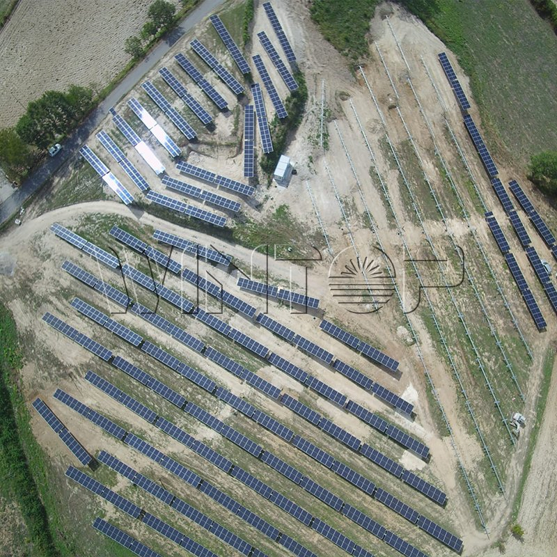 Single Axis Dual Solar Tracking System Installation Tracker Chinese Manufacturer Direct Sales