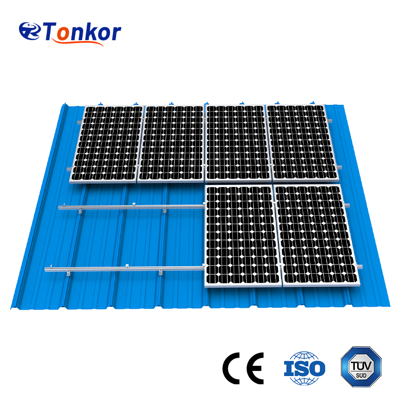 Tin Roof PV Module Mounting Support Structure