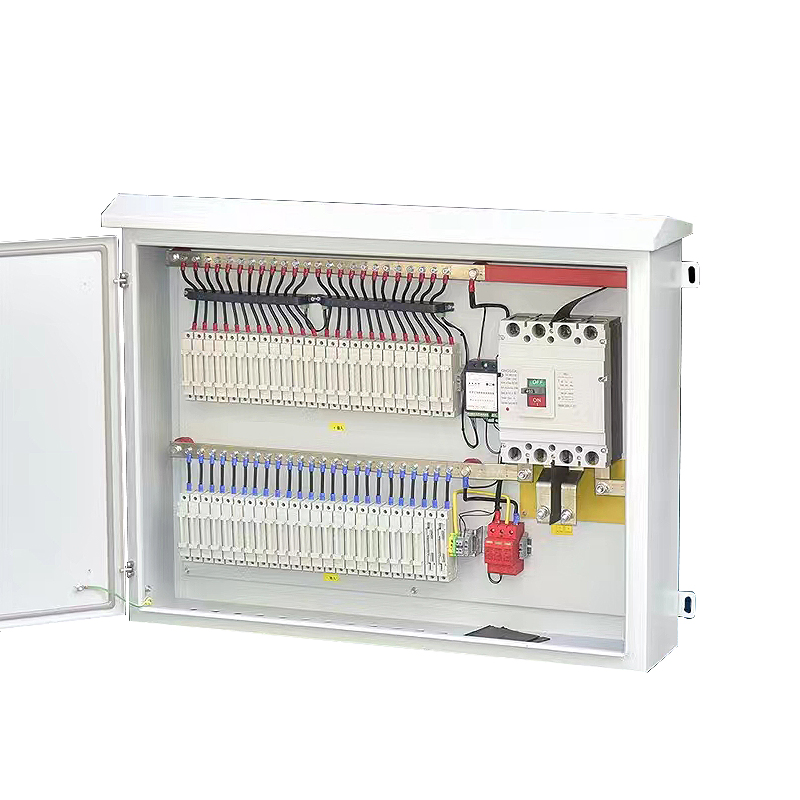 Outdoor Waterproof IP65 1000VDC PV Combiner Box 10 in 1 out 10 String Solar Surge Lightning Protection DC Combiner Box