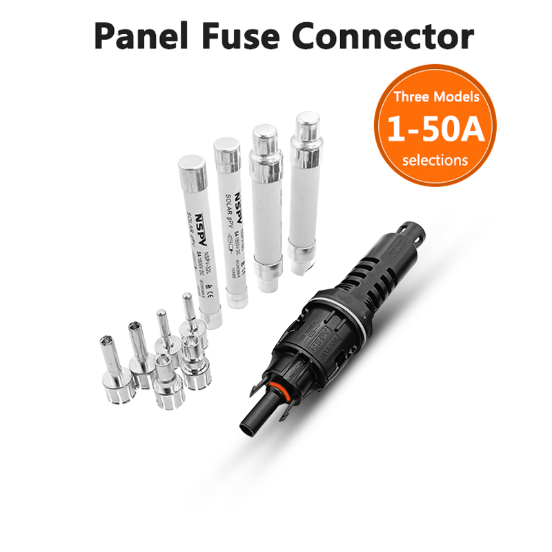 Max 50A Inline Fuse to Mc4 Board Connector Single Pin