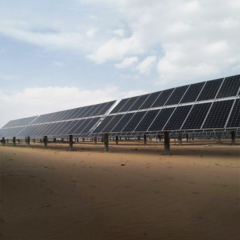 Slewing Drive Ground Mounting 0.5kw~100kw Single Axis Solar Tracker Bracket System