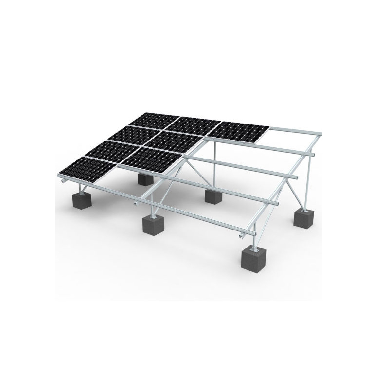 Aluminum PV Mount Solar Ground Mounting Brackets Structure