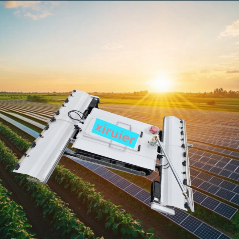 2025 Automatic Solar Panels Cleaning Equipment Brush Photovoltaic Robot Kit