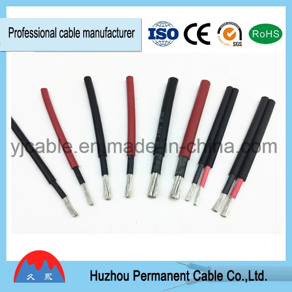 Tinned Copper Xlpo Insulation Jacket TUV Solar Electrical Electric Cable 4mm Solar Cable PV DC Cables 6mm2