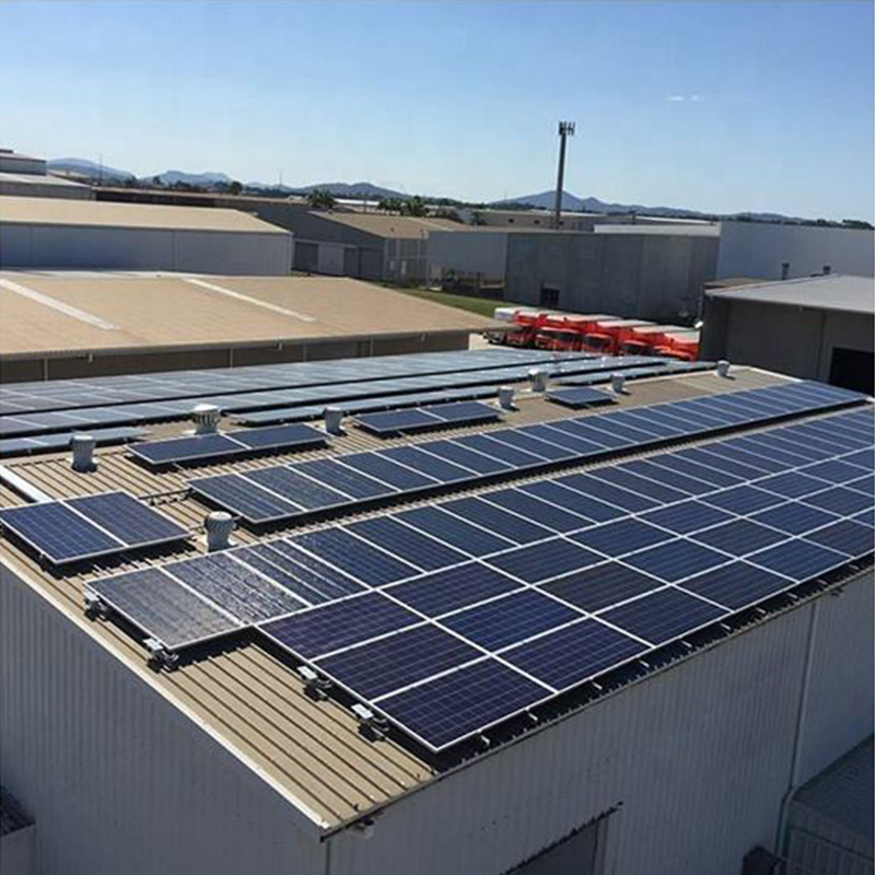 Tin Roof PV Module Mounting Support Structure