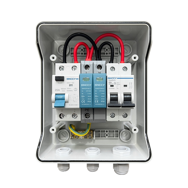 Solar Panel 2 Input 1output SPD+Cicuit Breaker IP65 PV Combiner Box