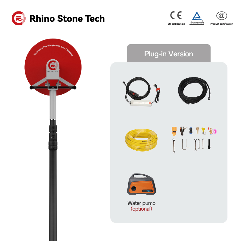 Weather-Resistant Solar Panels Cleaning Brush Photovoltaic Station System Dirt Solutions Kit