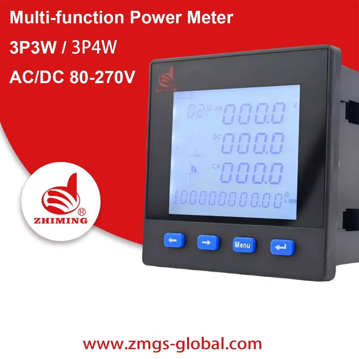 Multifunction Power Metering Energy Digital Panel Electricity Ammeter Smart Multimeter Quality Analyzer Module RS-485