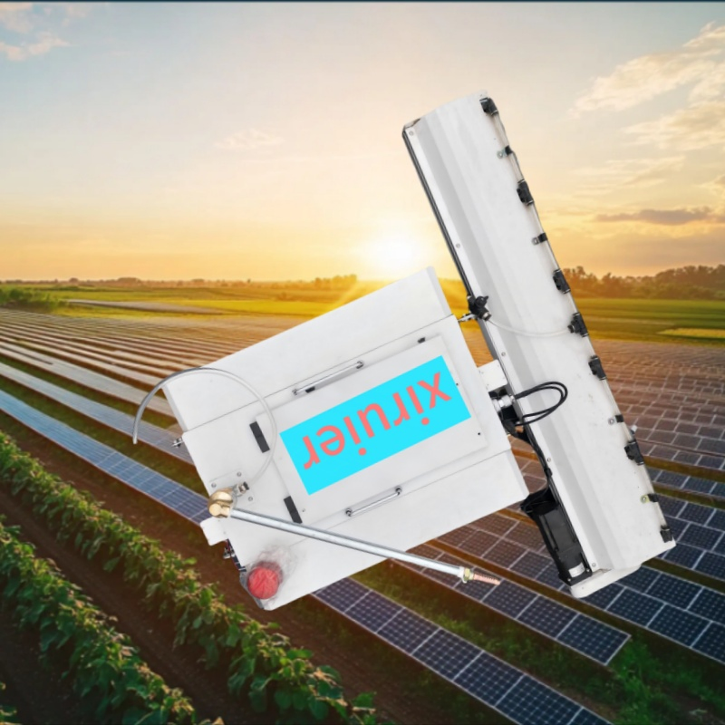 2025 Automatic Solar Panels Cleaning Equipment Brush Photovoltaic Robot Kit