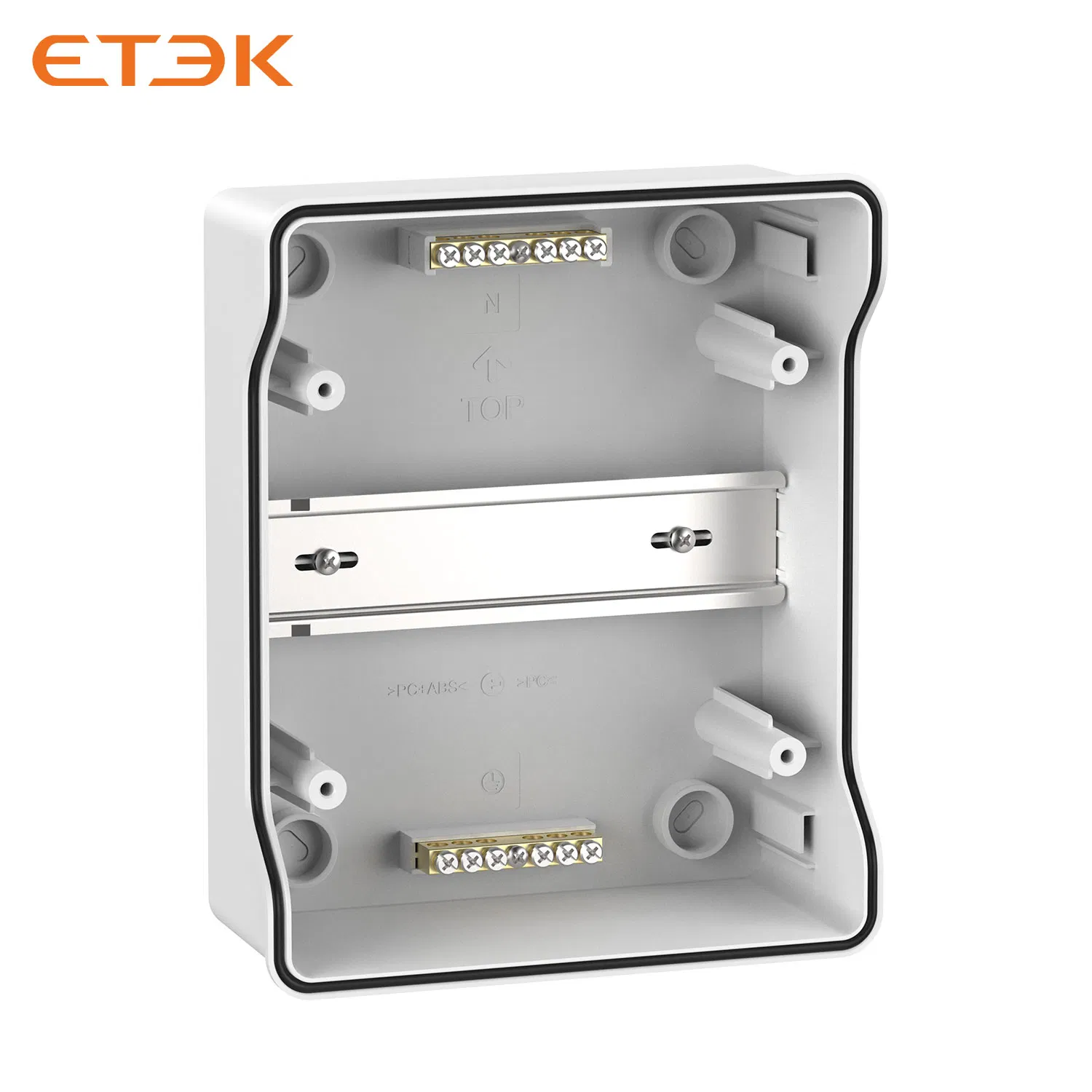 ETEK 6-Modules IP65 Plastic Box EKDB10-6T Distribution Box PV Combiner Box
