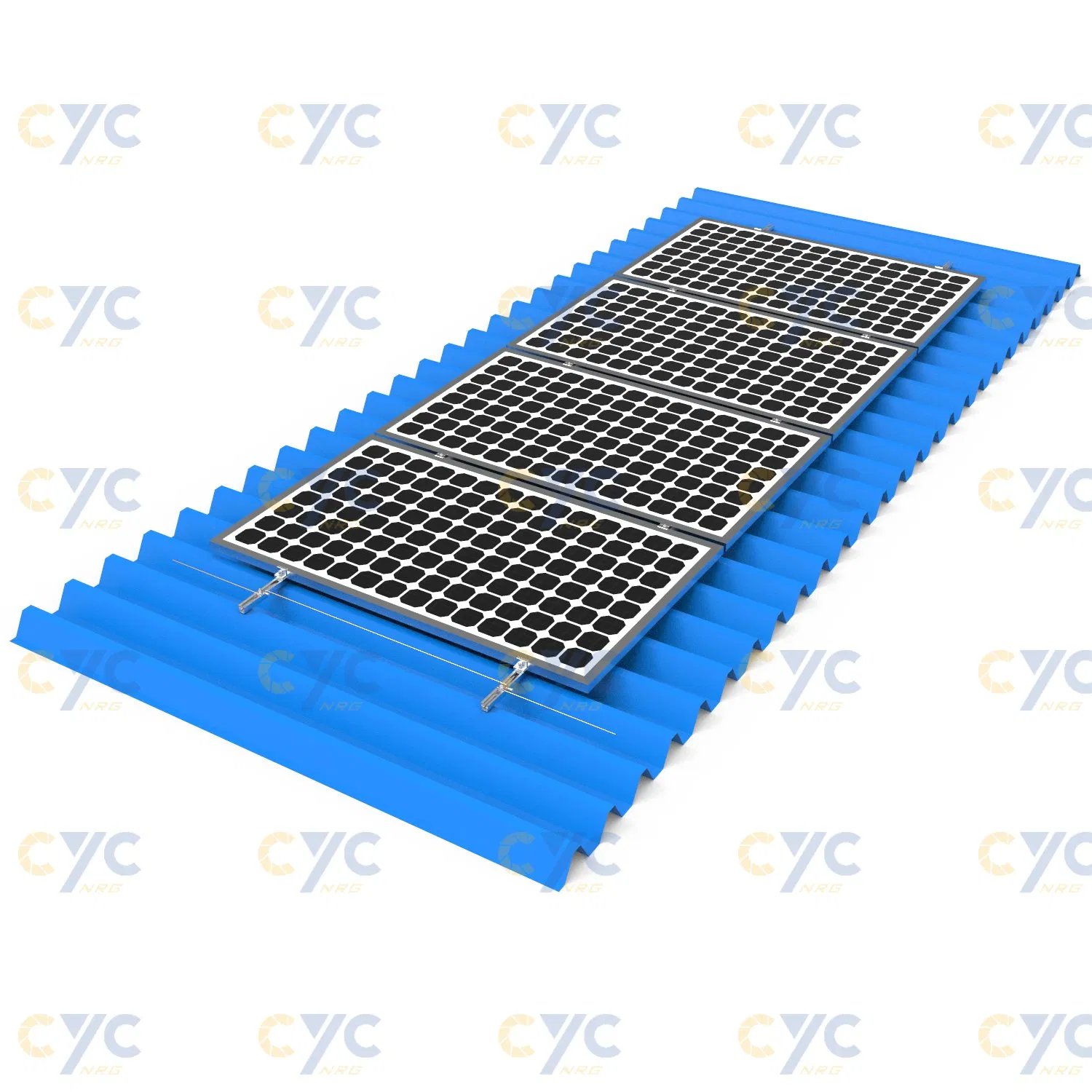 Aluminum Mini Rail Solar PV Structure for Quick Installation for Commercial Roof Mounting