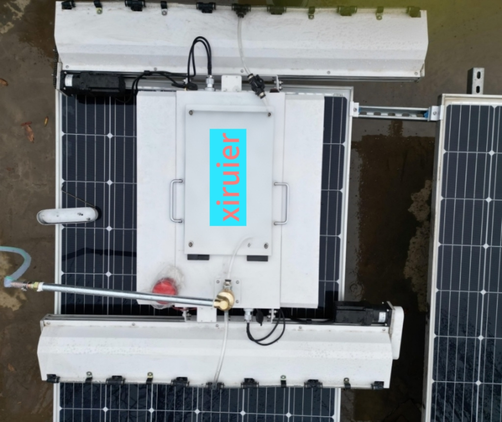 2025 Automatic Solar Panels Cleaning Equipment Brush Photovoltaic Robot Kit