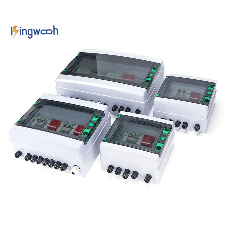 Factory Directly Supply Kingwooh PV Junction Box 500V 1000V 1500V PV Combiner Box for Solar Power System