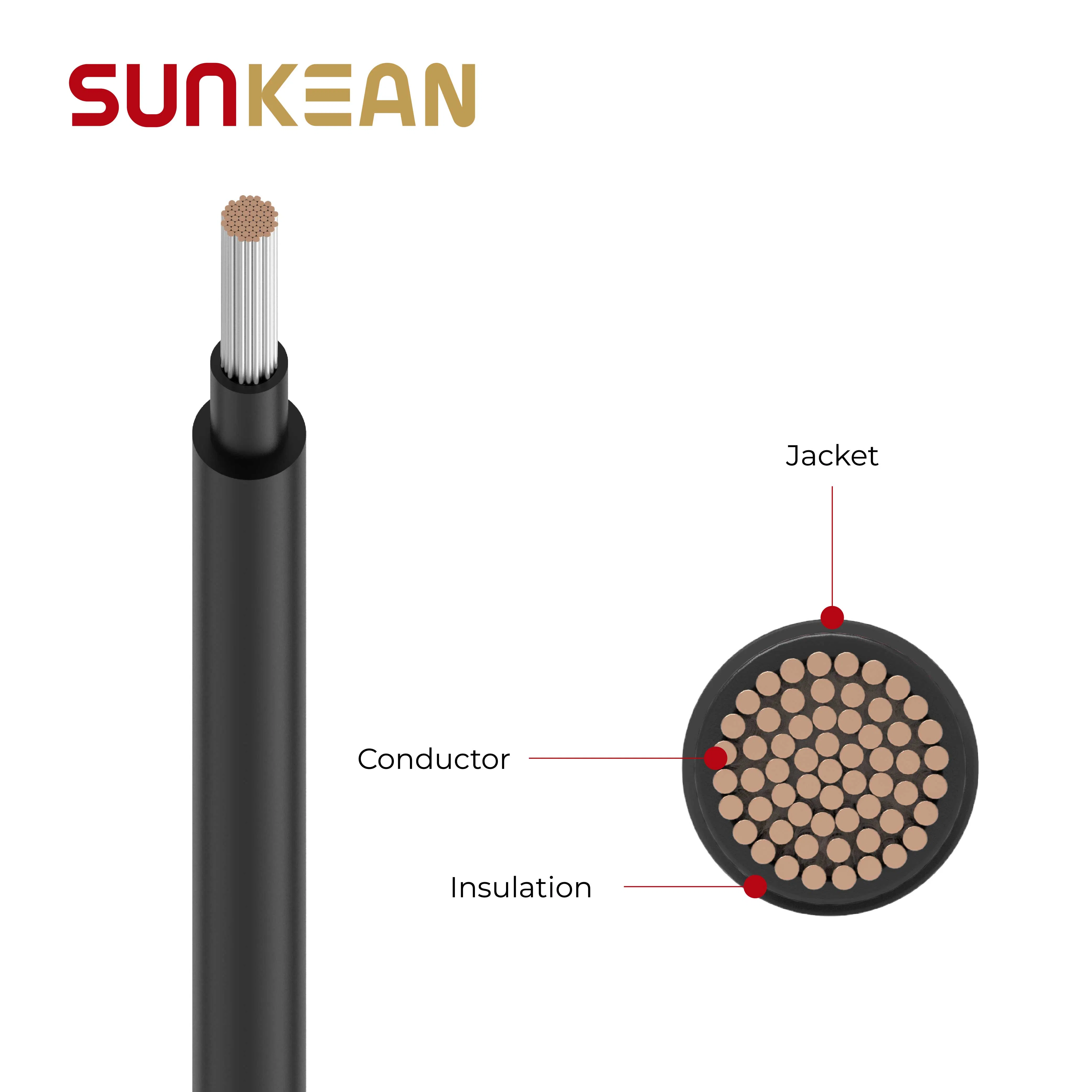 4mm DC Copper Solar Cable 1500V PV System Industrial Rooftop Mc4 Connector