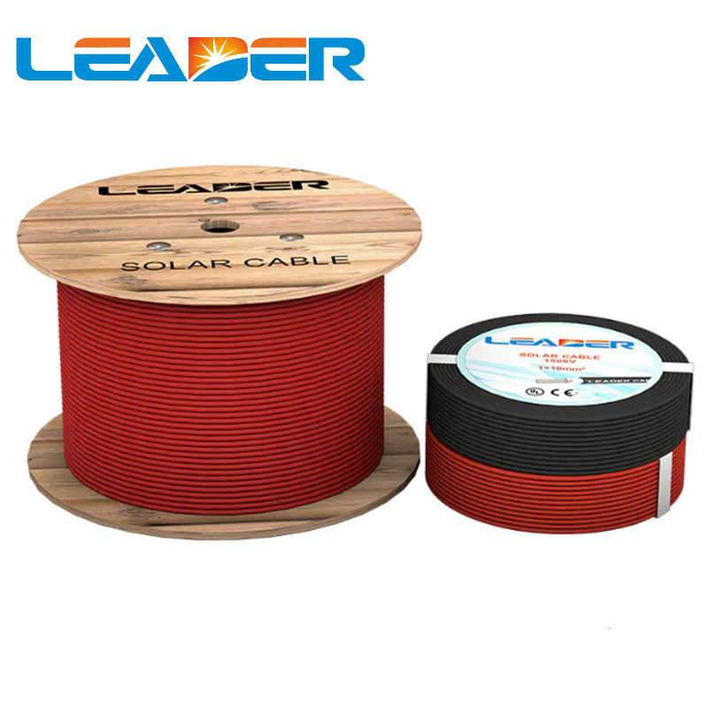 Leader UL 4703 UV Resistance DC 2000V 12AWG Tinned Copper Solar Cable for Solar System