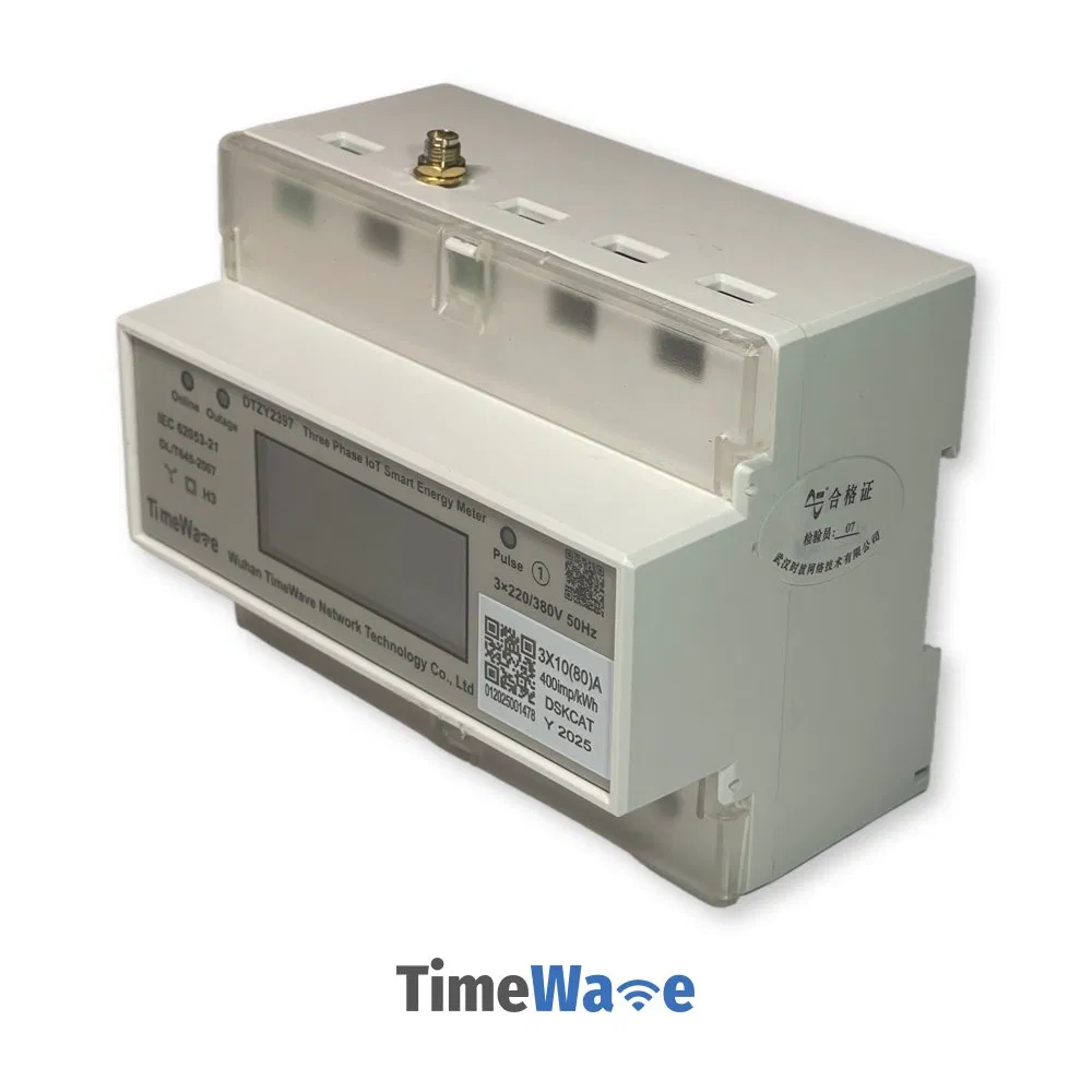 Smart DIN - Rail Electronic Energy Meter: Single &amp; Three Phase, Lorawan / WiFi / 4G / RS485 with Prepaid Electricity Remote Control and Ami / AMR Solution