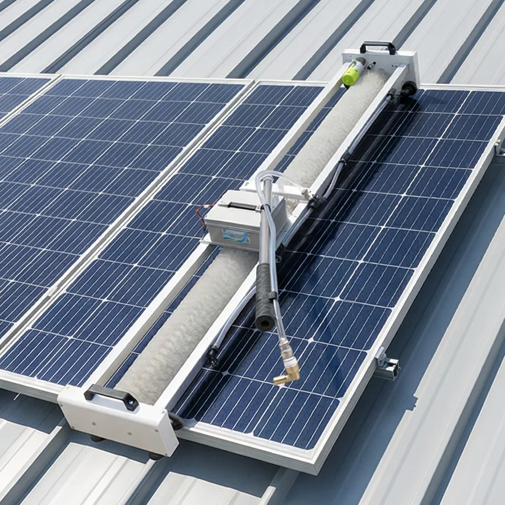 Solar Panel Cleaning Solution Kit with Extendable Handle and Pump Sprayer