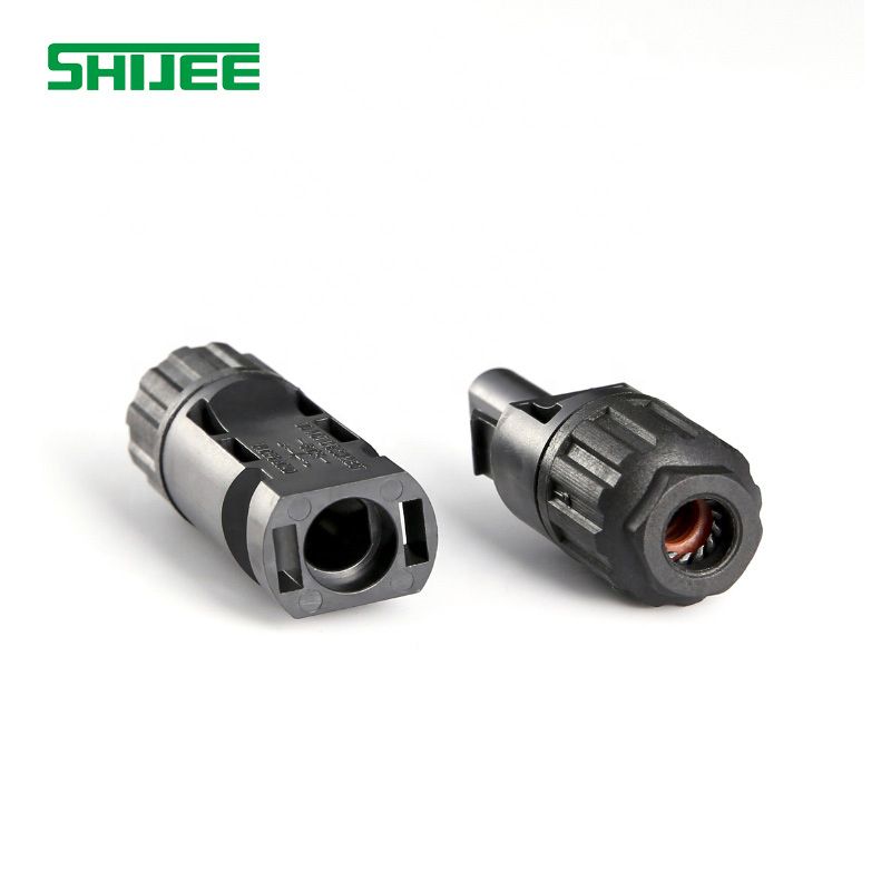 Shijee IP67 Mc4 Terminal DC/AC 1000V Waterproof Mc4 PV Solar Power Cable Connector Solar Panel Connector