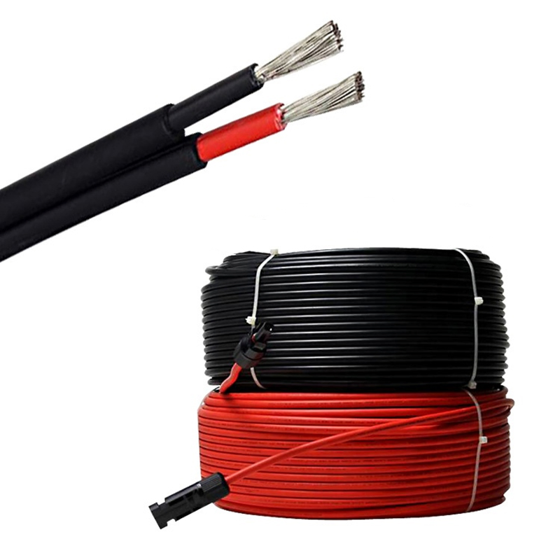 Tinned Copper Wire Conductor Solar Cable DC Power Cable (4mm2 6mm2 10mm2 2X6mm2 2X10mm2)