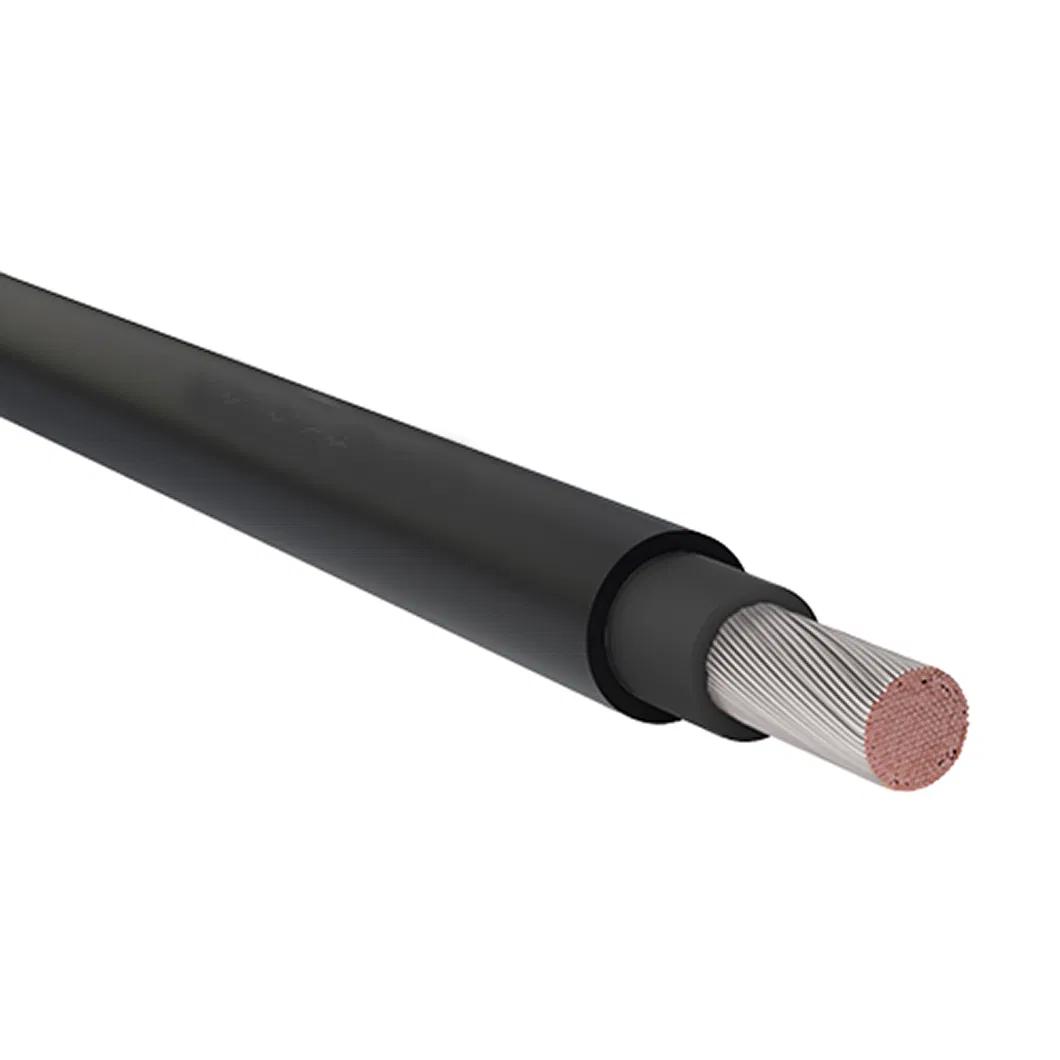 H1z2z2-K Solar Cable 1.5kv DC Single Core Two Cores 2.5mm2, 4mm2, 6mm2, 10mm2-240mm2 Photovoltaic (PV) Cable Red Black