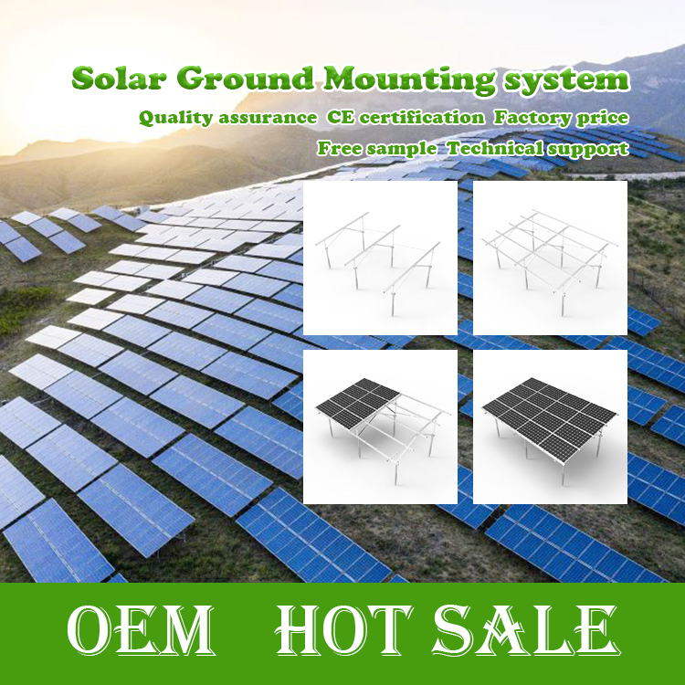 Solar Ground Mounting Bracket Solar Energy Ground Installation PV Mounting Structures