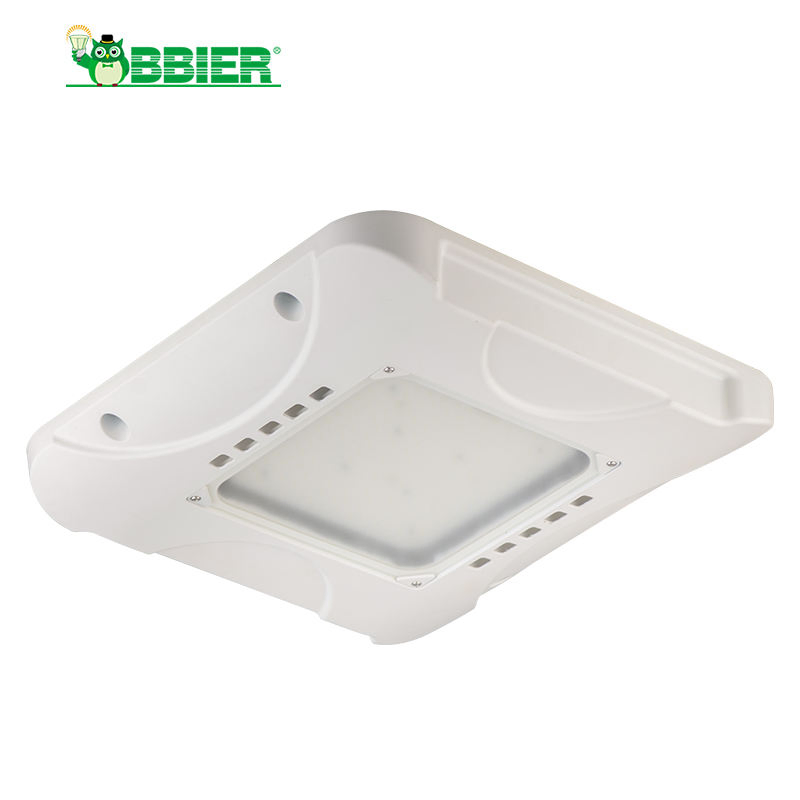 ETL Dlc Listed Waterproof IP65 Petrol Oil Station LED Light 200W Square LED Canopy Gas Station Lighting Fixture