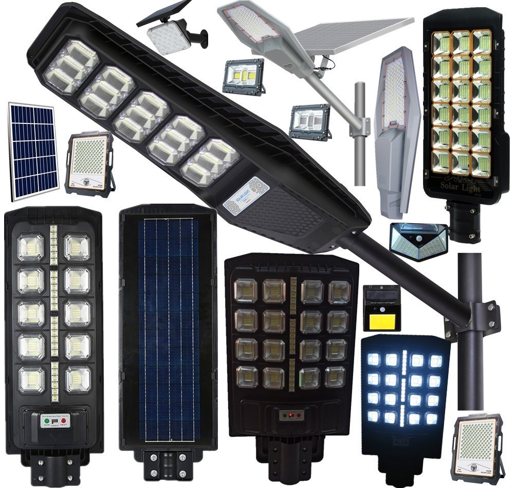 Solar Manufacturer Factory Distributor LED IP65 Street Outdoor All in One Camera COB SMD Wall Flood Garden Road Light 2000/1500/1000/800/600/500/400/300/200/50W