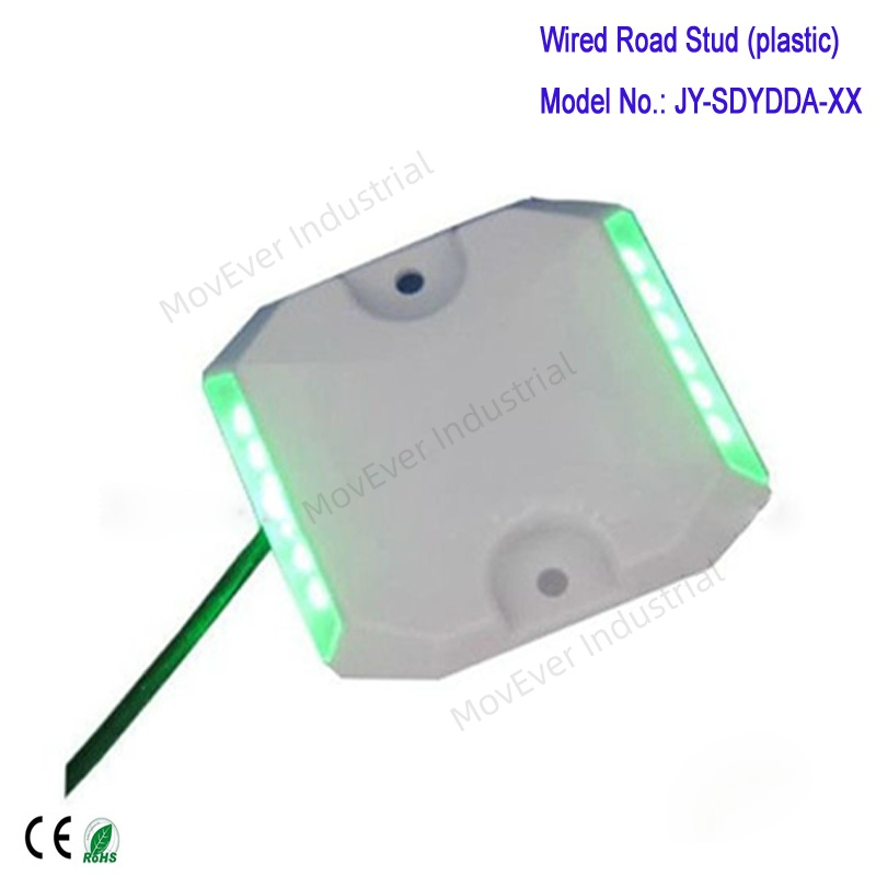 DC12/24V Plastic Wired 12 LED Dual Color Road Pathway Highway Tunnel Light