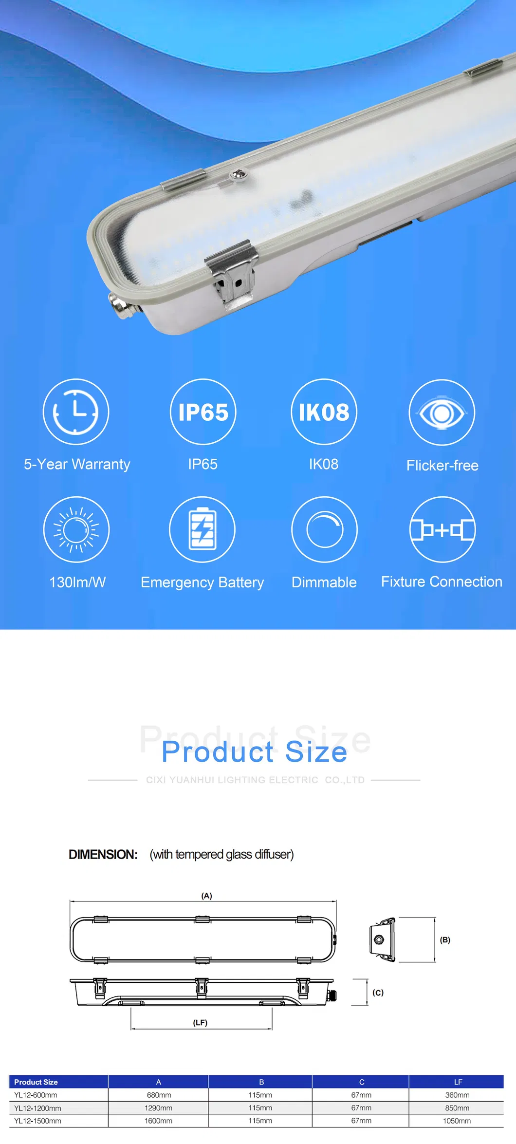 LED Stainless Steel Waterproof Lamp