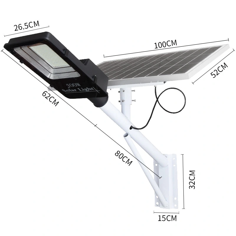 200W/300W Integrated All-in-One Outdoor Solar LED Street Light Projection Lamp Lights Lighting Decoration Energy Saving Power System Home Products Garden Light