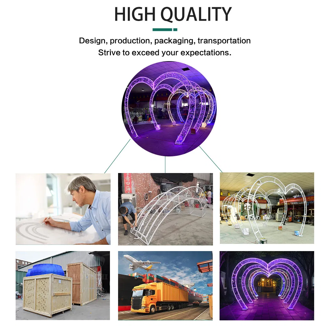 LED Heart Tunnel Arch Light 5