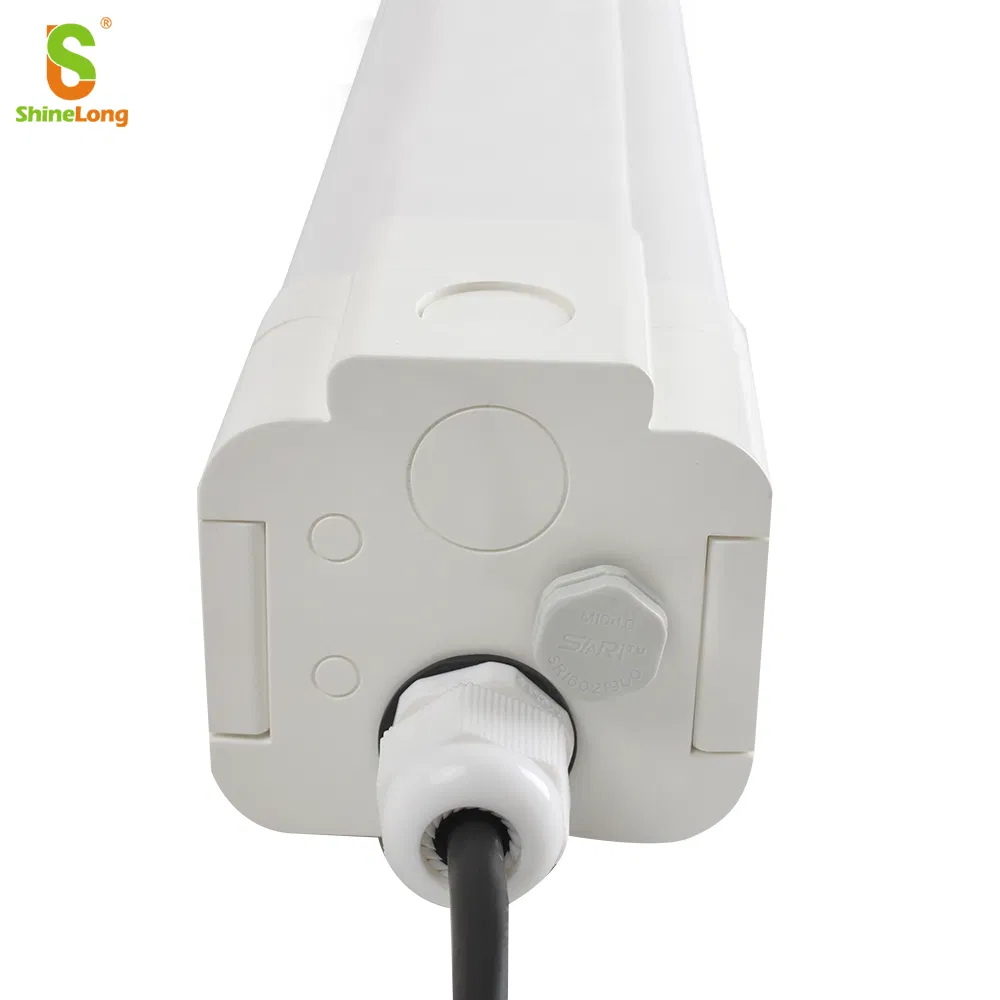 4FT LED Vapor Tight Light, Power and CCT Adjustable Tri-Proof Light, 140lm/W, IP65 Ik10 Waterproof Light
