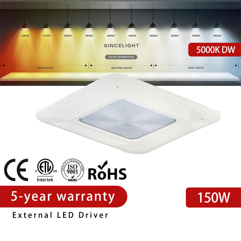 High Quality 150W Explosion Proofing Gas Station LED Security Ceiling Canopy Light