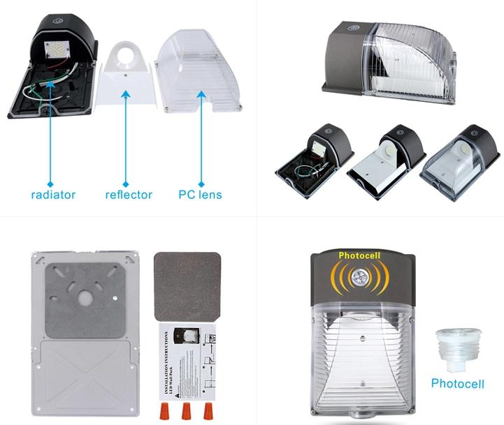 60W 80W 120W LED Wall Pack Light IP65 Waterproof for Outdoor Lighting