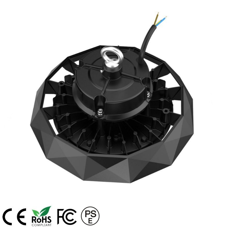 IP65 Ik09 AC100-277V 150lm/W 150W Sosen Driver Flickfree UFO Canopy Light LED High Bay Lamp