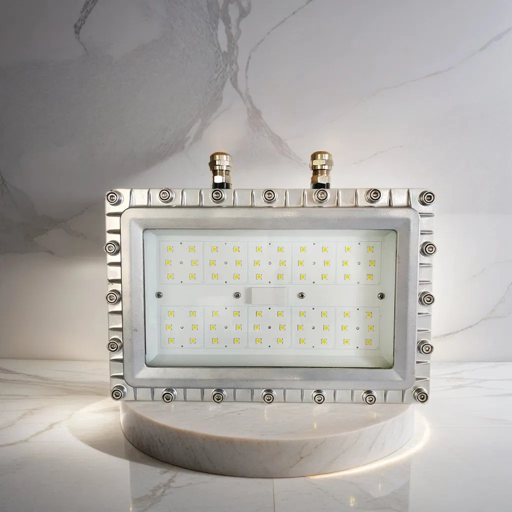 Explosion Proof Flood LED Lights 200 Watts Fluorescent Lighting Fixtures Hazardous Area