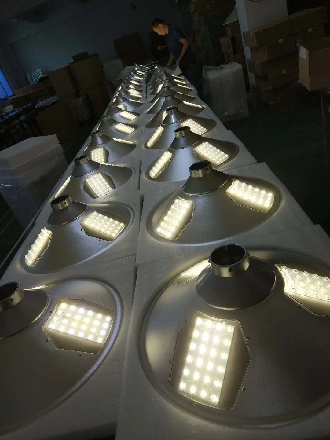 20W All-in-One Integrated Solar LED Garden Light with Angelic Design for Outdoor Spaces