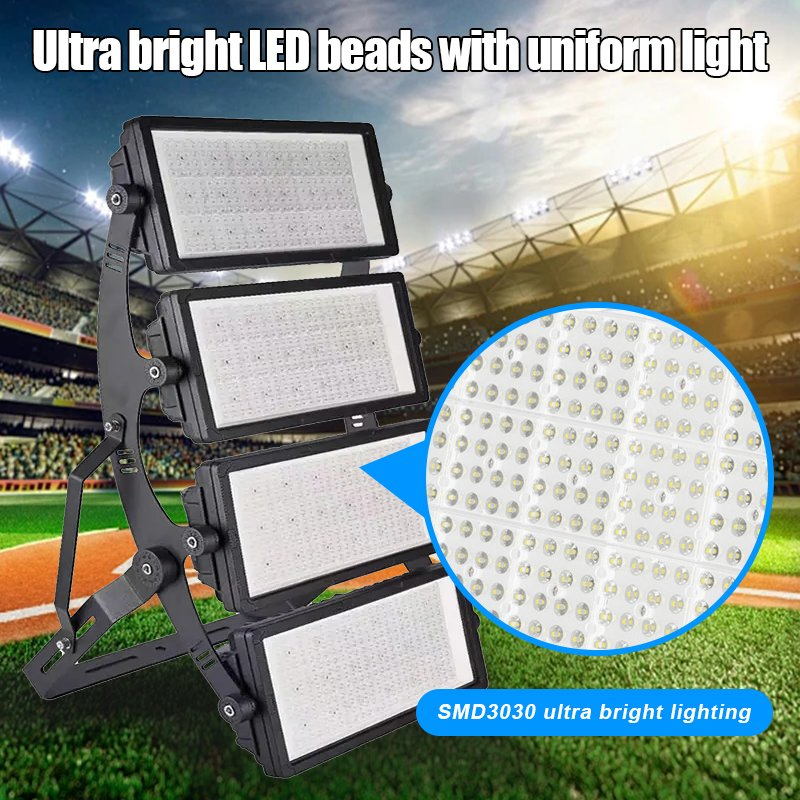 High Lumen 400W-2000W SMD LED Flood Light for Football Field Soccer Stadium Waterproof IP65 IP67 Aluminum Body High Bright