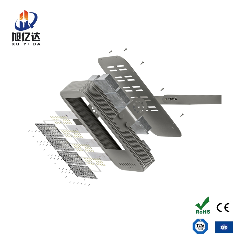 IP67 High Power Stadium Sports Field Football Field Tunnel Tennis Court Aluminum Alloy 25-30m 200W 400W LED Flood High Mast Light