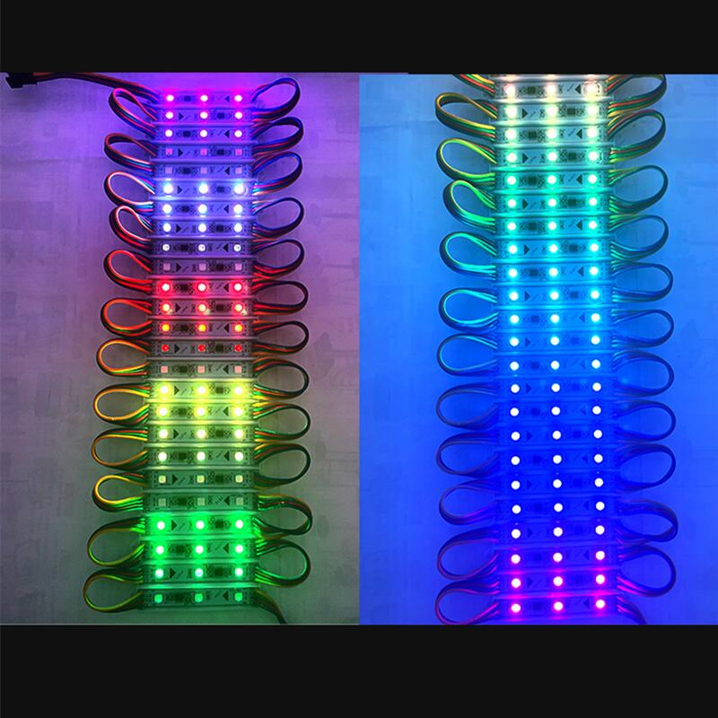 Custom 5050 3LED Module Lighting DC12V Waterproof RGB White LED Modules for Backlighting Billboard