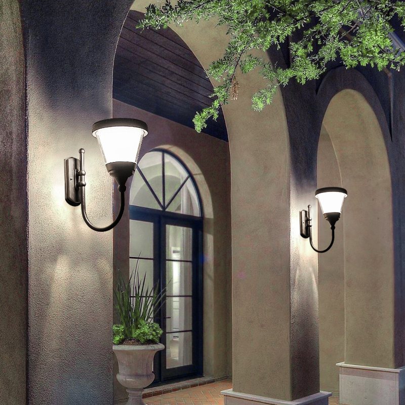 OEM Fashion Solar Wall Boundary Light Pack LED Zhongshan Lamp out Door Antique Brass Room Lights Cube Weight Concrete Panel