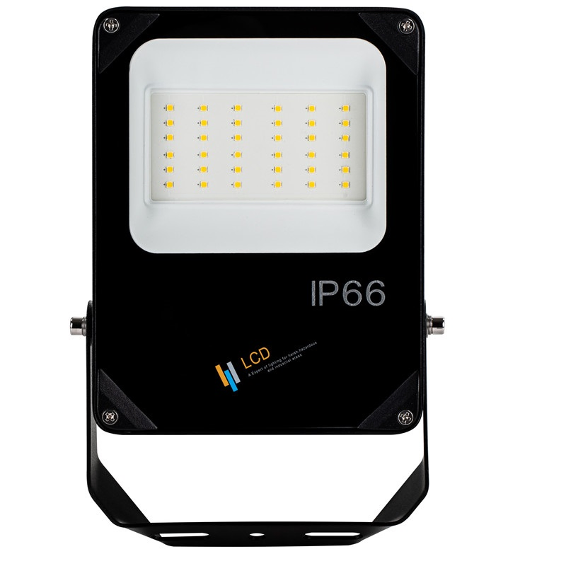 IP66 LED Floodlight 50W-200W 100-277VAC 3000K/4000K/5000K/6000K Asymmetrical Beam for Outdoor Billboard, Facade, and Architectural Commercial Lighting