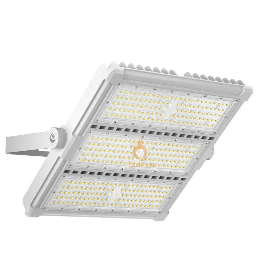 Wide Voltage AC100V 230V 277V 305V 0-10V Dimmable IP65 Outdoor Energy Saving Luminaire 400W Stadium LED Flood Light with Inventronics Driver 7 Years Warranty